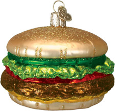 Old World Christmas Ornaments: Cheeseburger Glass Blown Ornaments for Christmas picture