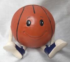 Vintage Russ Berrie Basketball Guy Happy Face Resin Bookend Décor 1 Of 2 Only picture