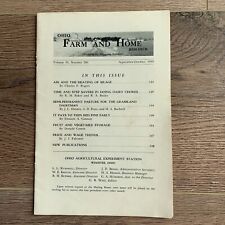 Ohio Farm and Home Bimonthly Bulletin 1949 Silage Red Pine Dairy Price Wages picture