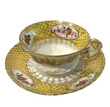 Antique Victoria Carlsbad Austria Cup & Saucer w/Gold 1891-1918 picture
