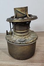 Antique Consolidated Oil GWTW Lamp Center Draft Font Burner  1893 Brass Tin picture