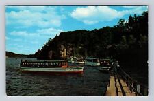 Wisconsin Dells WI-Wisconsin, Landing at Stand Rock Upper Dells Vintage Postcard picture