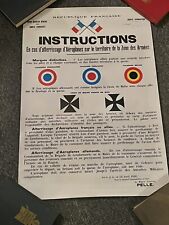 1916 WW1 FRENCH INSIGNIA RECOGNITION POSTER 20 x 30 picture
