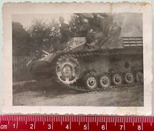 WWII Captured German Sd.Kfz. 165 HUMMEL Flak Tank Red Army Origin Vintage Photo picture