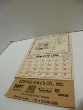 Vintage 1994 12-Month Hanging Wall Calendar Conrad Sales Co Inc Conrad Iowa MF N picture