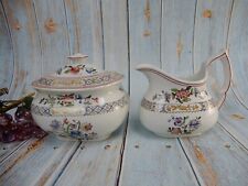 Vintage Copeland Late Spode England Creamer and Sugar Bowl picture