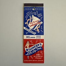 Vintage 1940s McGovern’s Liberty Inn Girlie Bar Chicago Matchbook Cover picture