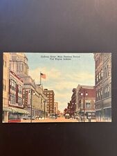 Fort Wayne Indiana Calhoun street postcard picture