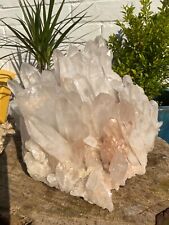Large Clear Quartz Crystal Cluster, Quartz Crystal,Lechang Mine,China 5.8 kilos picture