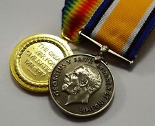 Pair of Full Size Replica WW1 Service Medals. Great War Victory, Imperial Forces picture