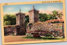 postcard St. Augustine Florida - Old City Gates picture