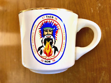 Vintage Akela Council Fire 1976 Moraine Trails Coffee Mug Boy Scouts. PA. BSA. picture