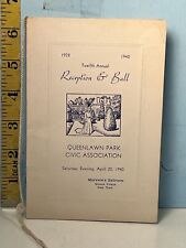 1940 April 20, Queenlawn Park Civic Asso Reception & ball picture