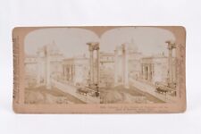 Griffith Stereoview Columns Temple of Vespasian and Arch of Severus Rome Italy picture