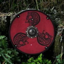 Handmade Wooden viking round Battle shield - Free Customization picture