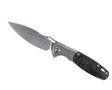 TwoSun TS162 Frame Lock Knife Carbon Fiber Ti Handle Plain M390 Blade picture