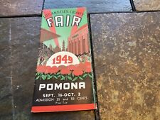 1949 Los Angeles County Fair, Pomona California Brochure picture