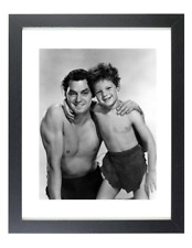 JOHNNY WEISSMULLER & SHEFFIELD Tarzan Finds a Son Matted & Framed Picture Photo picture