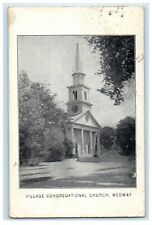1923 Village Congregational Church Medway Massachusetts MA Vintage Postcard picture