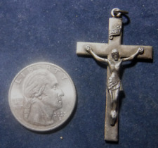 Vintage Catholic Crucifix Sterling Silver picture