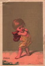 Princess Coffee Victorian Trade Card c1880s Baby Toddler Mask Philadelphia *Ab9a picture