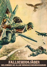 WW2 German Luftwaffe Paratroopers Over Holland Poster Print Picture picture