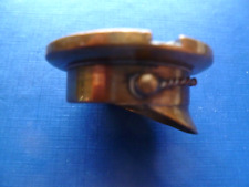 TRENCH ART -  Brass Officers Peaked Cap ... picture