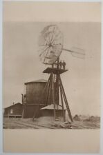 Vintage Postcard Windmill Railroad Columbus Nebraska AA33 picture