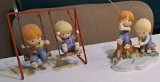 Enesco Figurines (2sets) Country Cousins Swinging & Fishing picture