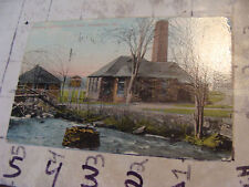 Orig Vint post card 1910 pumping station, HUNTS MILLS, providence ri picture