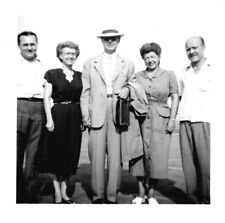 MAN WITH HAT AND FAMILY,FULLERTON,PA,1940'S.VTG 2.5