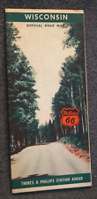 1942 Phillips 66 WISCONSIN Official Road Map picture