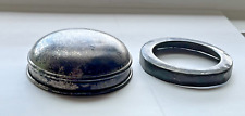 Rare vintage metal Lid & Ferrule for  coffee grinder porcelain  Hopper picture