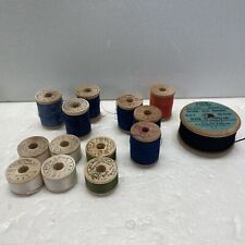 Vintage Silk Cotton Poly Thread Spools Belding Corticelli Lot 13 Crafts Mending picture