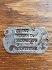 Korean War Dog Tag Named To Norman D Sybert picture