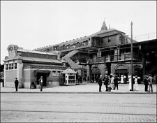 1910 Brooklyn Subway Station Photo Large 11X14  New York Elevated NY B&W picture