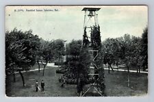 Columbus NE-Nebraska, Frankfort Square, Bell Tower, Park, c1907 Vintage Postcard picture