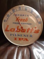 Labatt's Pilsner IPA glass face thermometer picture
