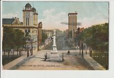 Columbia South Carolina Main Street from the Capitol by Rotograph POSTED 1909 SC picture