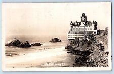 San Francisco California CA Postcard RPPC Photo On Cliff House SF 1927 Vintage picture