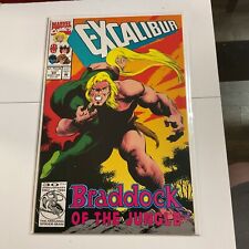 Vintage Excalibur #60 VF-NM Marvel 1992 HIGH GRADE Braddock Of The Jungle picture