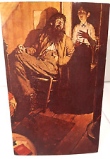 Vintage ART Postcard Norman Rockwell Painting The Adventures Of Huckleberry Finn picture