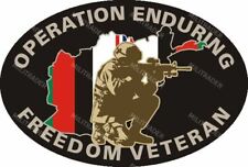 Operation Enduring Freedom Veteran Self-adhesive Vinyl Decal/Sticker picture
