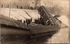 RPPC 1915 Railroad Train Crash Wreck Derailment Claremont Junction New Hampshire picture