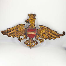 Vintage Metal heavy Austria Eagle Crown Coat Of Arms Crest wall hanging picture
