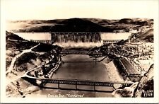 Real Photo Postcard Aerial View Grand Coulee Dam, Washington picture
