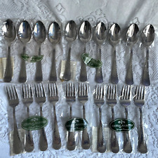 OLD ENGLISH HAMMERED REED & BARTON SERVICE FOR 10/50 pcs. FLATWARE SET NEW picture