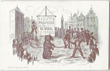 Gand Belgium Circus Bear Act Antique 19th C. 'Porcelain' Clay-Coated Trade Card picture