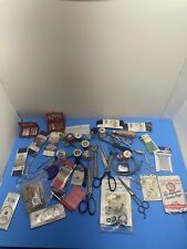 Large sewing lot: scissors, needles, threads and embroidery stuff picture