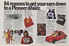 1979 Pioneer Car Stereos - Volkswagen Beetle Bug - Steve Tillack -2Page Print Ad picture